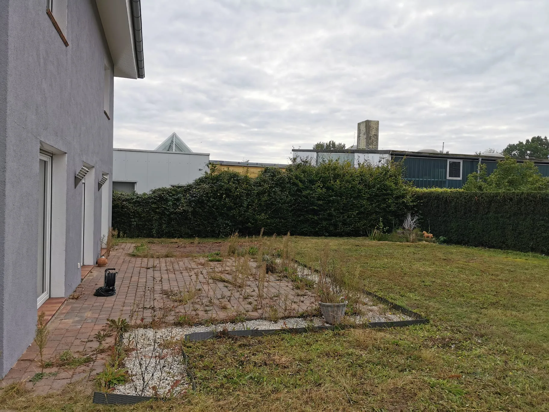 Gartenpflege Heidgraben Vorher